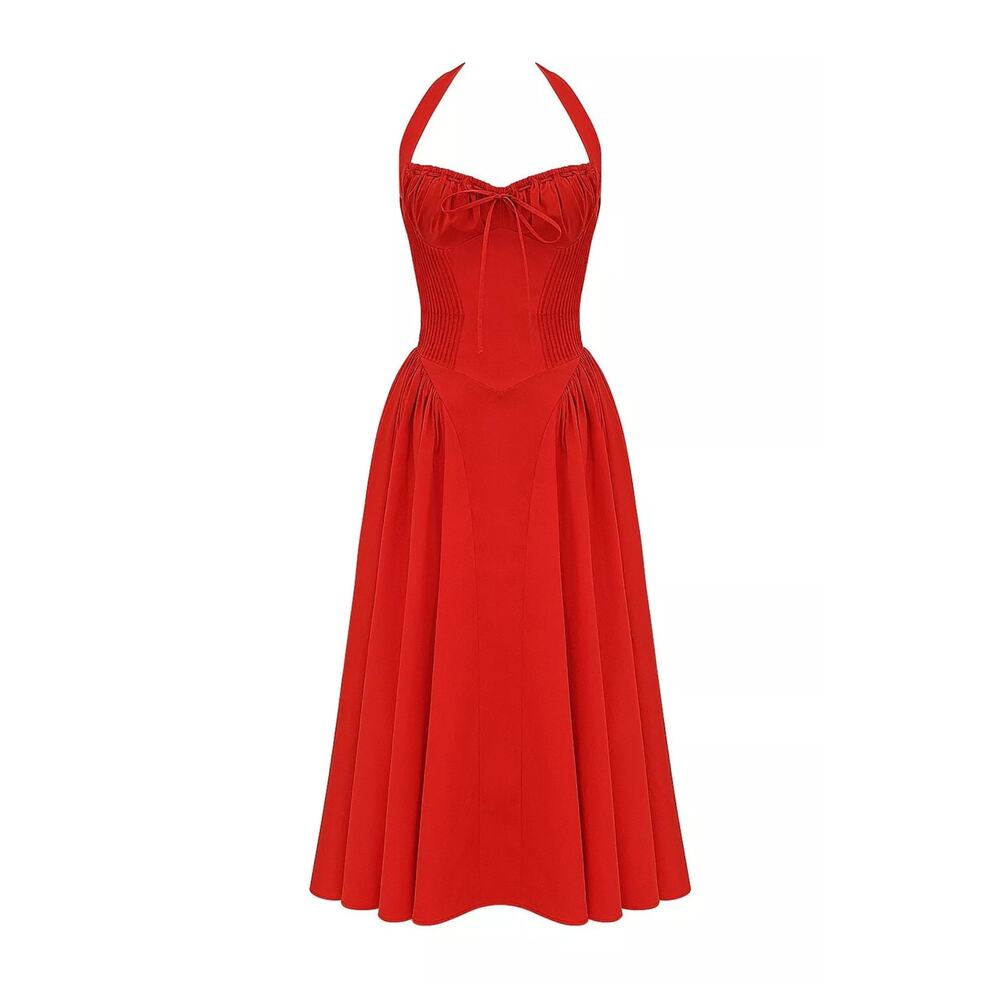 ADABELA $276 Small
ITALIAN TOMATO COTTON HALTER SUNDRESS $255 - Picture 4 of 10